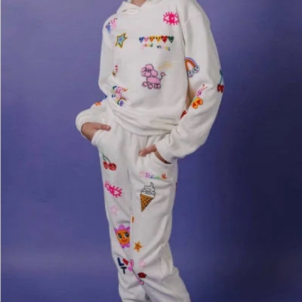 Lola & the boys Doodle Art Hoodie Set